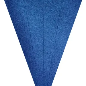 Glitter Schultütenrohling blau Premium