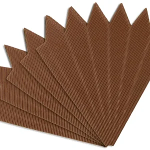 Schultütenspitzen braun, 5 Stück Echt