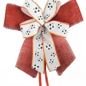 Schultütenschleife Fußball rot Highlight