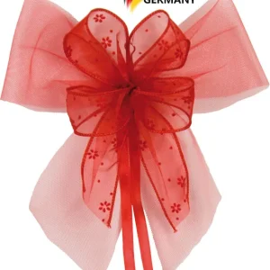 Sofort Bestellen Schultütenschleife rot mit Blümchen