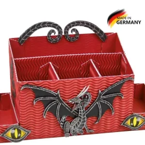 Schreibtischbox Bastelset Drache rot Jetzt Zugreifen