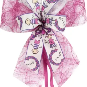 Schultütenschleife pink mit ABC Jetzt Zugreifen