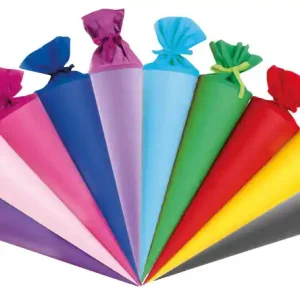 Premium Schultütenrohling 10 Stück sortiert