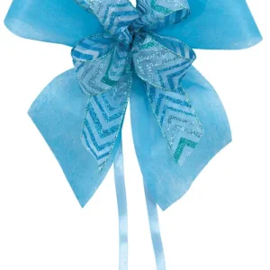 Letzte Chance Schultütenschleife türkis mit Zacken