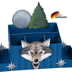 Schreibtischbox Bastelset Wolf Kostenloser Rückversand