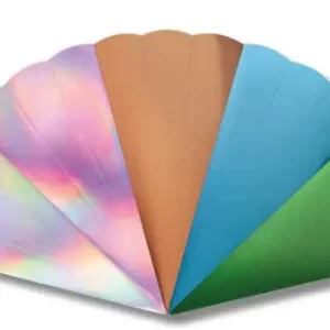 Metallic Schultütenrohling 5 Stück sortiert Gratis Versand