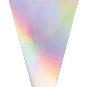 Metallic Schultütenrohling iris. silber, 5 Stück Versand Am Gleichen Tag