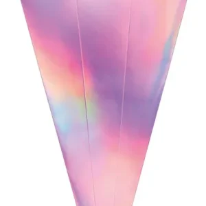 Nur Für Kurze Zeit Metallic Schultütenrohling iris. rosa, 5 Stück