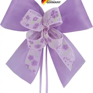 Schultütenschleife flieder mit Blumen Mega-Angebot