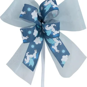 Schultütenschleife zartblau mit Pegasus Günstig