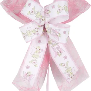 Ausverkauf Schultütenschleife rosa mit Elfen