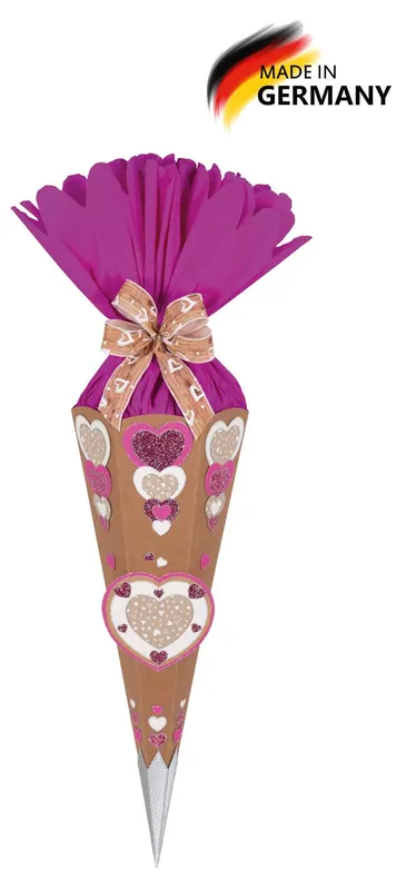 Schultüte Bastelset Herzen - Schultütenbastelset Sweetheart Online Kaufen