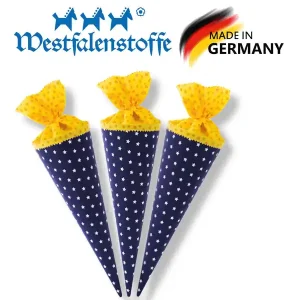 Geschwistertütenrohling marine, 3 Stück Meistverkauft