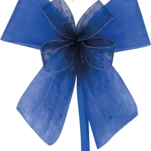 Schultütenschleife blau mit Glitzersternen Schnäppchen