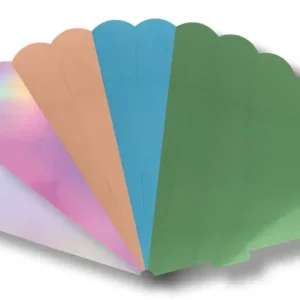 Kostenloser Rückversand Metallic Geschwistertütenrohlinge