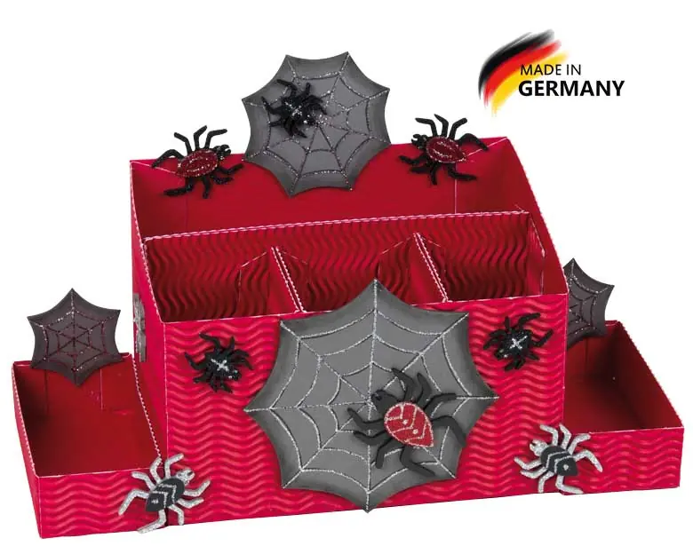 Schreibtischbox Bastelset Spinnen Geld-Zurück-Garantie