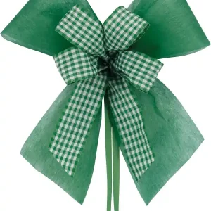 Hochwertig Schultütenschleife grün kariert