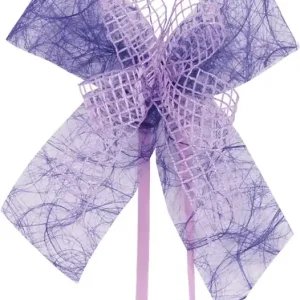 Schultütenschleife lila mit Gitter SALE Handgefertigt