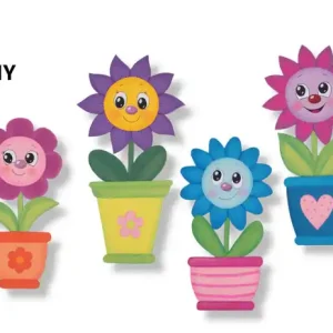 Top-Qualität Kreativpaket Lustige Blumen im Topf