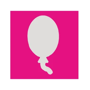 Motivstanzer Luftballon M, 25 mm Solange Der Vorrat Reicht