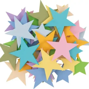 Heute Kaufen Sterne Pastelltöne, 40 Stück sortiert