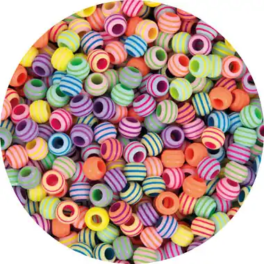 Neuheit Perlenmischung XL gestreift, 1550 Stück