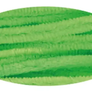 Handgefertigt Biegeplüsch apfelgrün, 10 Stück