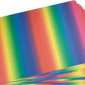 Tonkarton regenbogen, 10 Bogen Premium