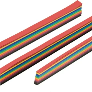 Billig Flechtstreifen intensiv, 200 Stück in 10 Farben