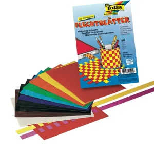 Flechtblätter Buntpapier, 100 Stück Knallerangebot