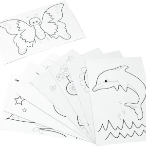 Ausnähkarten weiß, 48 Stück in 8 Motiven Solange Der Vorrat Reicht