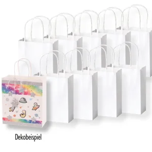 Meistverkauft Papiertaschen weiß, 20 Stück