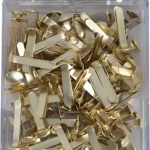Musterbeutelklammer gold 100 Stück Mengenrabatt