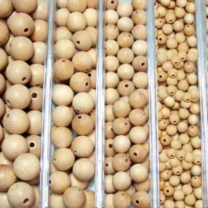 Handgefertigt Holzkugeln Natur Ø 40 mm