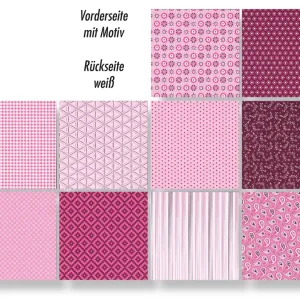 Motivkartonsortiment BASICS rosa Expressversand