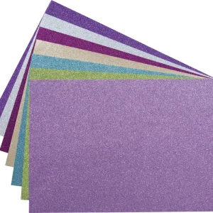 Glitterkartonsortiment trend, 7 Bogen sortiert Kostenloser Rückversand