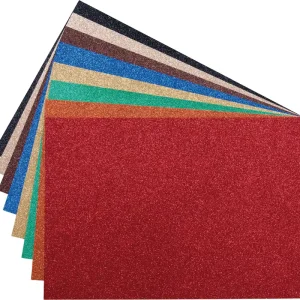 Original Glitterkartonsortiment classic, 8 Bogen sortiert