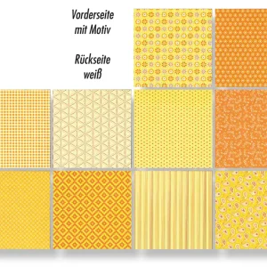 Kostenfreie Lieferung Motivkartonsortiment BASICS gelb