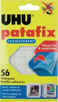 UHU patafix transparent, 56 Klebepads Preis Gesenkt