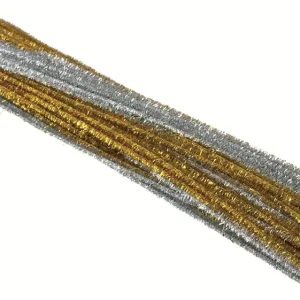 Aktuell Biegeplüschsortiment metallic gold + silber