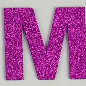 Glitterbuchstabe Maxi M lila Jetzt Zugreifen