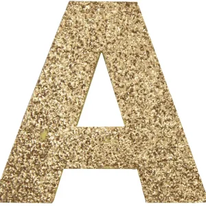 Glitterbuchstabe Maxi A gold Jetzt Kaufen