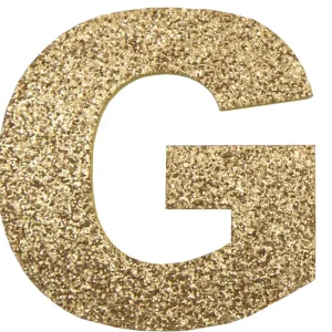Glitterbuchstabe Maxi G gold Jetzt Zugreifen