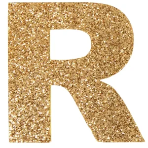 Finale Aktion Glitterbuchstabe Maxi R gold
