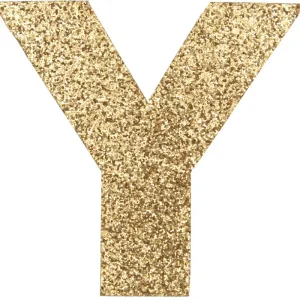 Glitterbuchstabe Maxi Y gold Sofort Bestellen