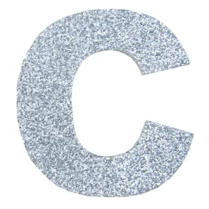 Glitterbuchstabe Maxi C silber Garantierte Lieferung