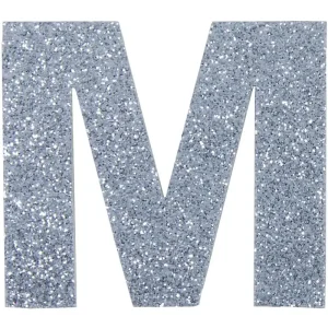 Versand Am Gleichen Tag Glitterbuchstabe Maxi M silber