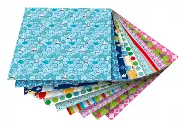 Premium Origami Faltblätter Kids, 50 Blatt sortiert