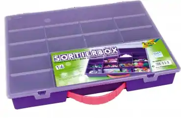 Must-Have Sortierbox lila mit 16 Fächern