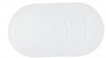 Sonderangebot Laternenzuschnitt rund weiß, 24 Stück